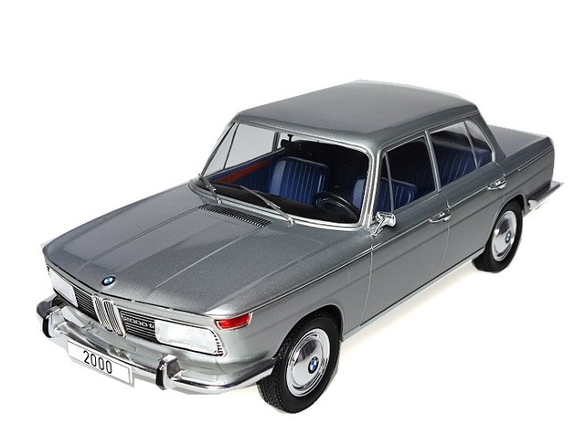 BMW 2000 Tilux T 121 1962 silber Modelcars Group 1:18