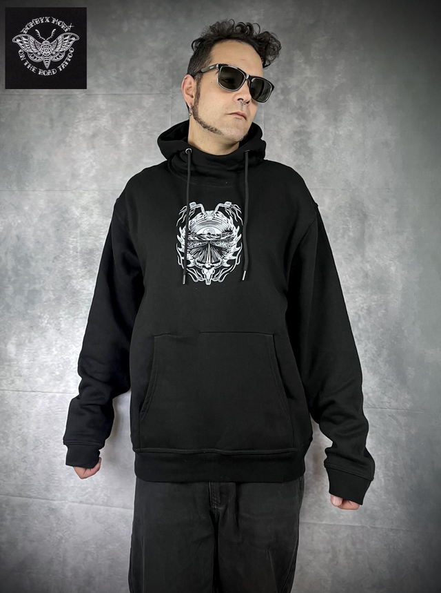 Hoodie Grand froid coton Bio "Road to Nowhere"