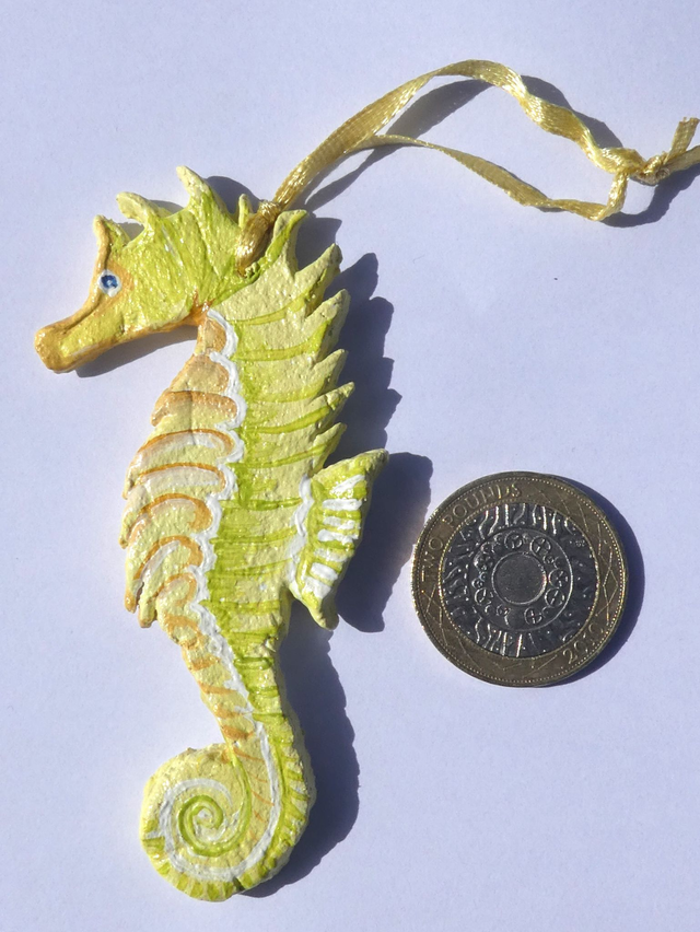 Wonderful "Animal Inspirations" Hanging Gift. "Spiny Seahorse". With an inspirational motto on the reverse.