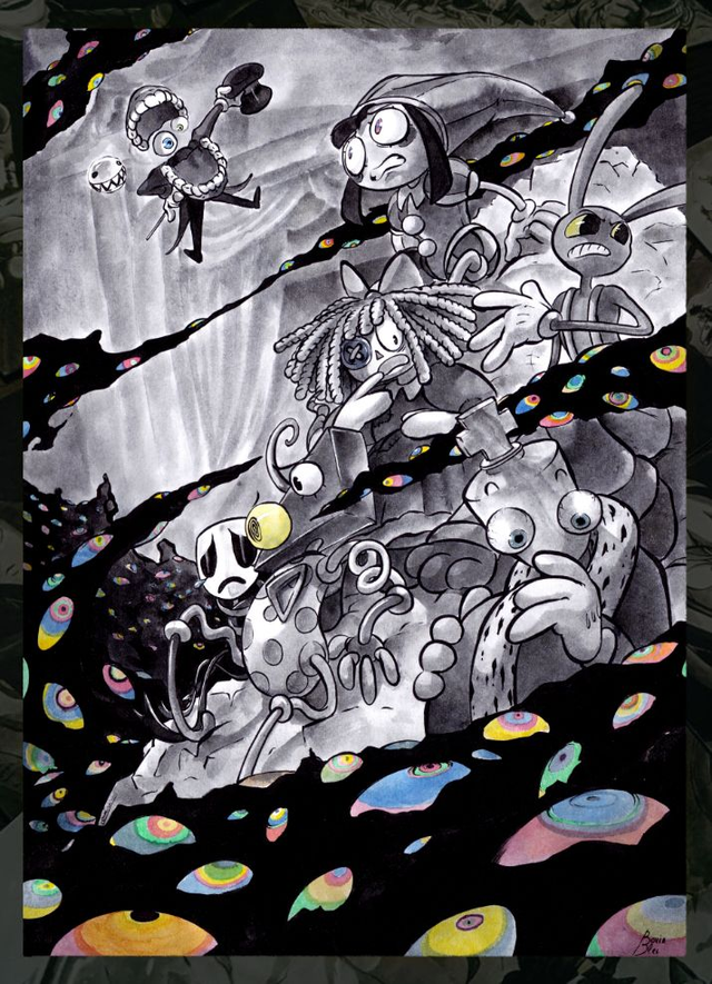 Print A6, A4 ou A3 - Fan art - The Amazing Digital Circus