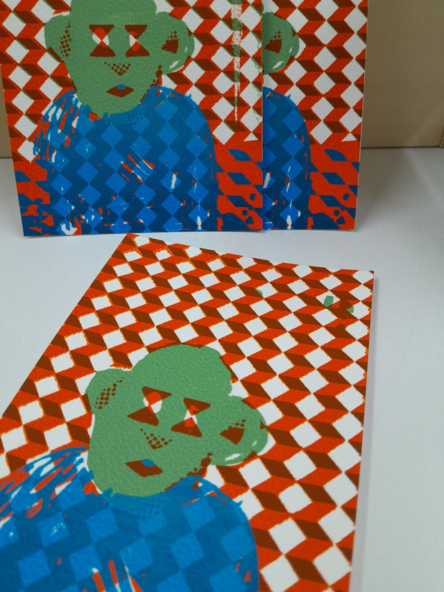 Quadrant – Siebdruck-Karte