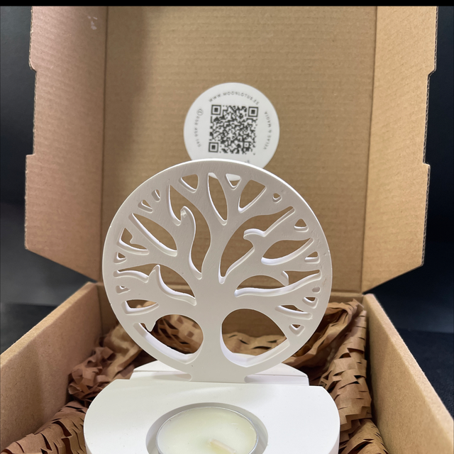 Porta velas flor de la vida 