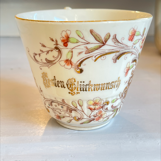 Antike Tasse / Besten  Glückwunsch /KPM Porzellan