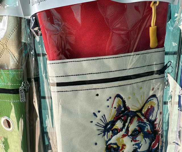 Husky Colourful Dog Walking Bag