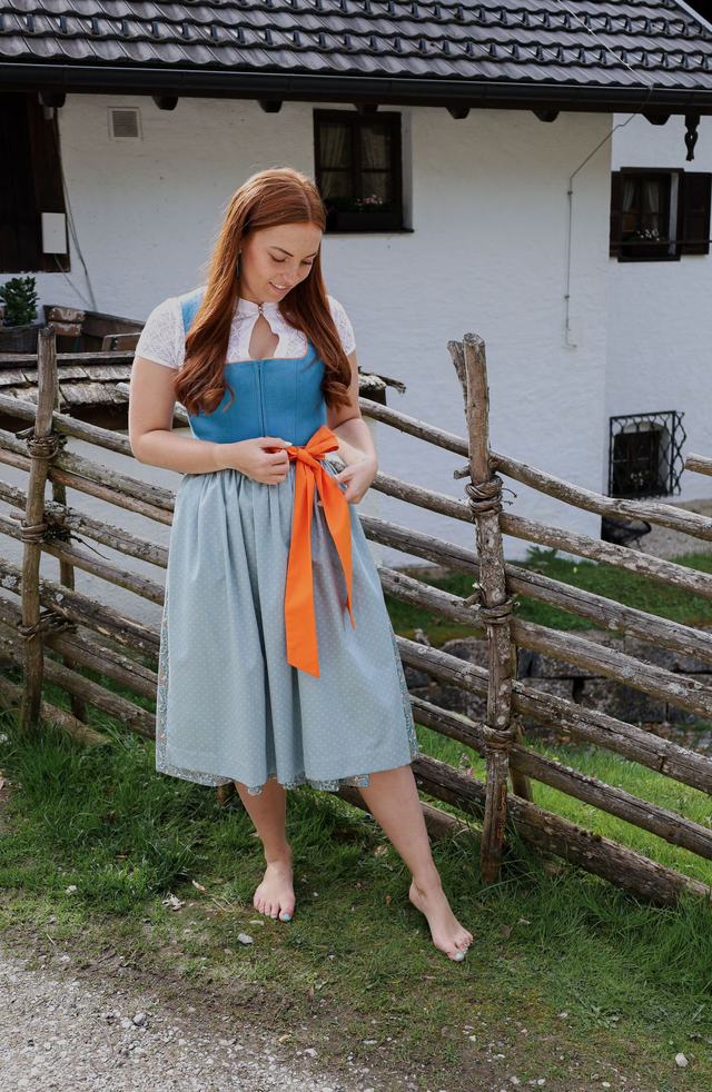 Dirndl Petrol mit Paisley