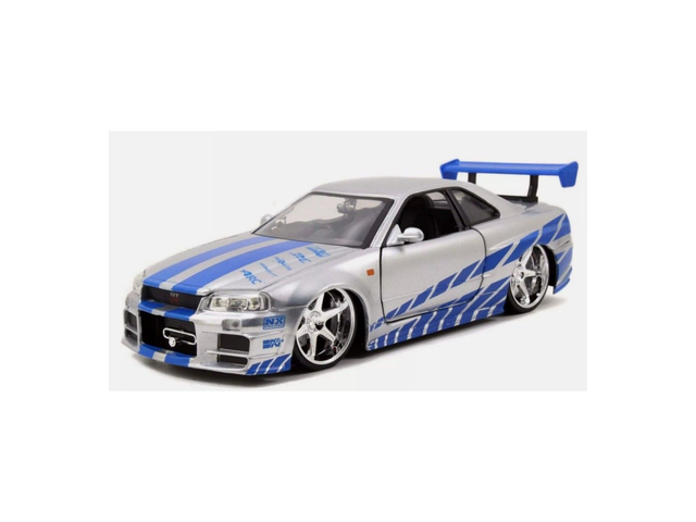 NISSAN SKYLINE GT-R GREY FF 2002 Jada 97158 1/24