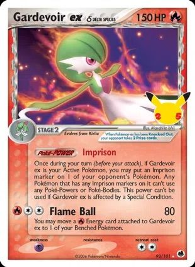 Gardevoir EX δ - 93/101 (Celebrations - Classic Collection)