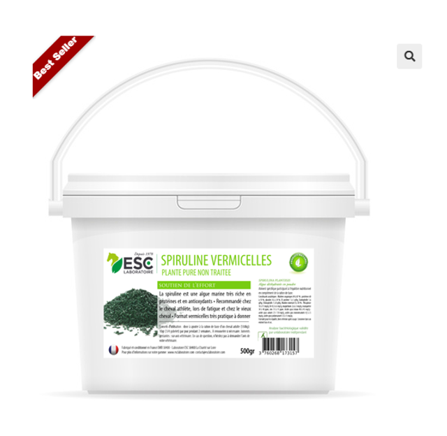 SPIRULINE VERMICELLES CHEVAL – Résistance à l’effort et apport de protéines