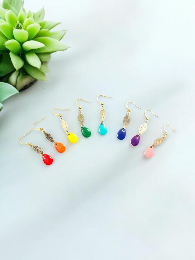 Boucles d'oreilles dorées WARAQA