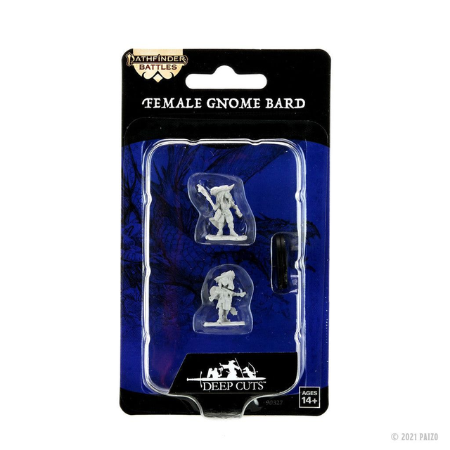 Deep Cuts: Female Gnome Bard Unpainted Miniature