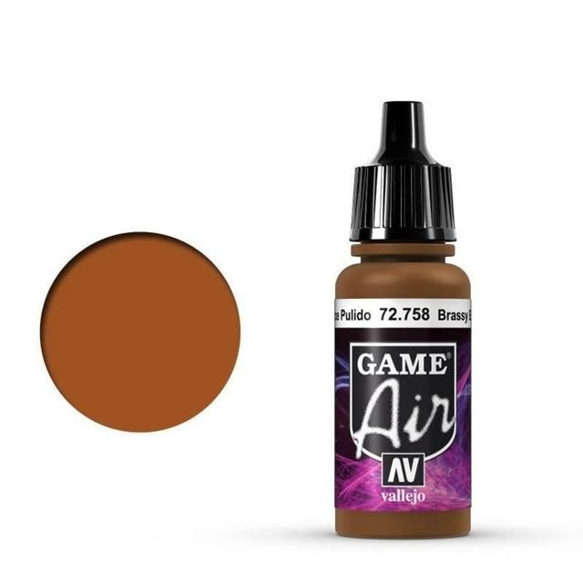 Vallejo Game Air Brassy Brass Acrylic Paint (17ml)