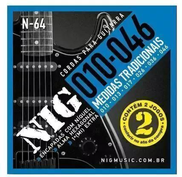 Enc Guitarra 0.10 N64 com 2 jogos Nig Cód 1002