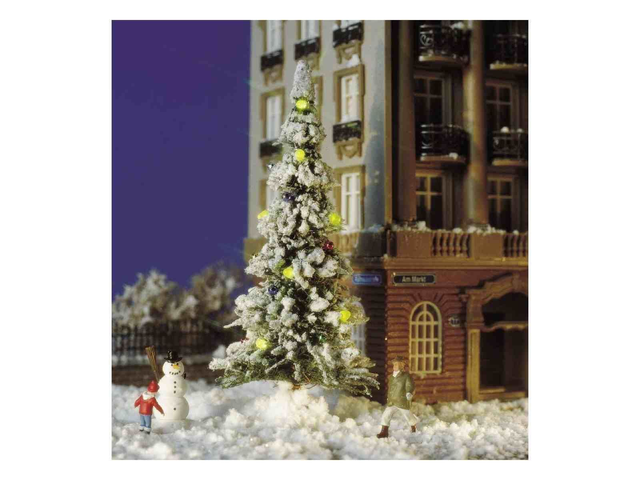 Sapin de noël éclairé 7 diodes Busch 5409 H0