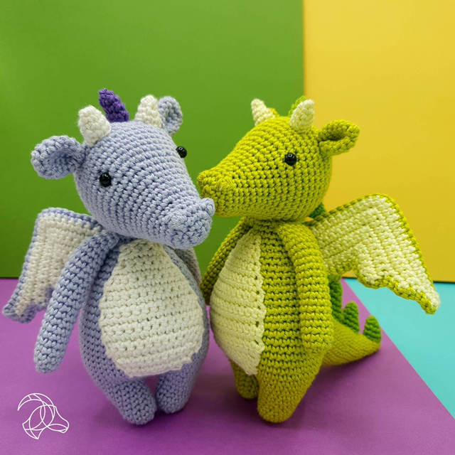 Häkelset Drache 