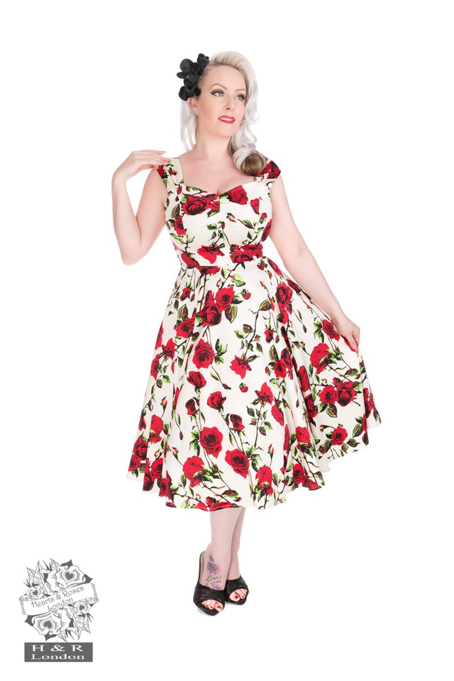 Kellomekko, Ditsy Rose Floral Summer Dress, 11229201