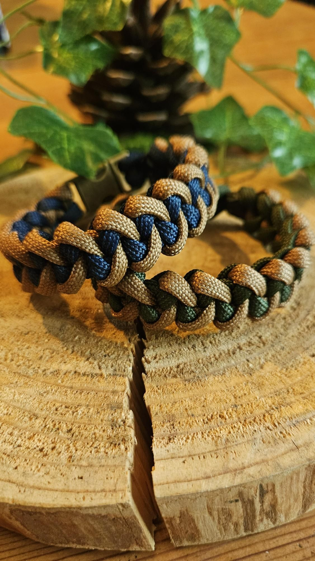 Bracelet paracorde 4mm torsade 