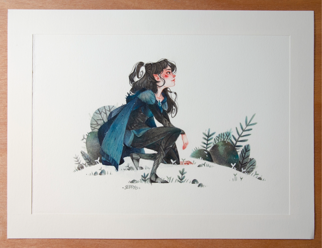 Elfe Aux Cheveux Noirs 