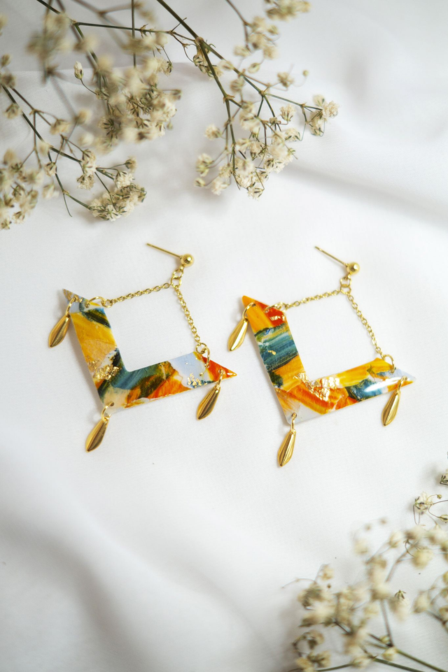 Coloris potimarron - Boucles Marquise