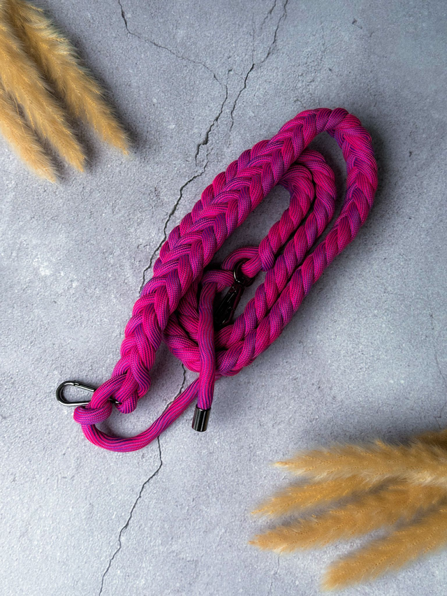 Bag Strap Braided (S) | pink-lila | Taschengurt