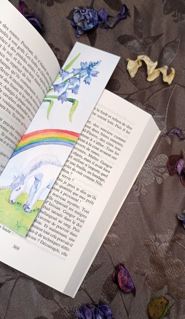 Marque-page – Licorne Arc-en-Ciel