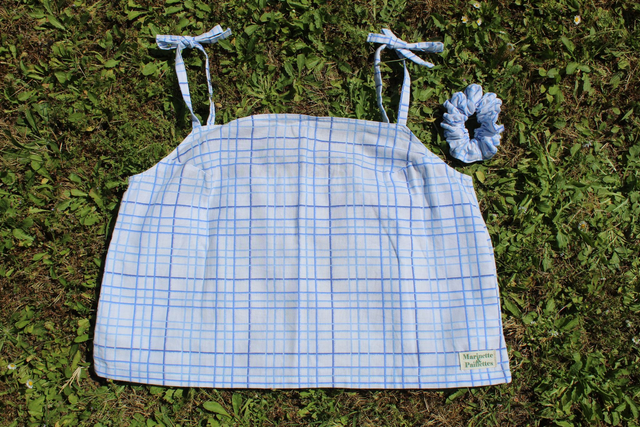 Top à carreaux bleus - Taille 1 &amp; 2