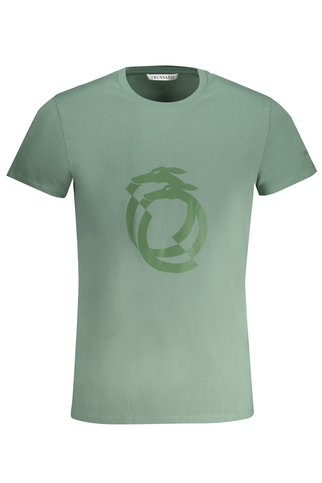 TRUSSARDI T-SHIRT MANICHE CORTE UOMO VERDE