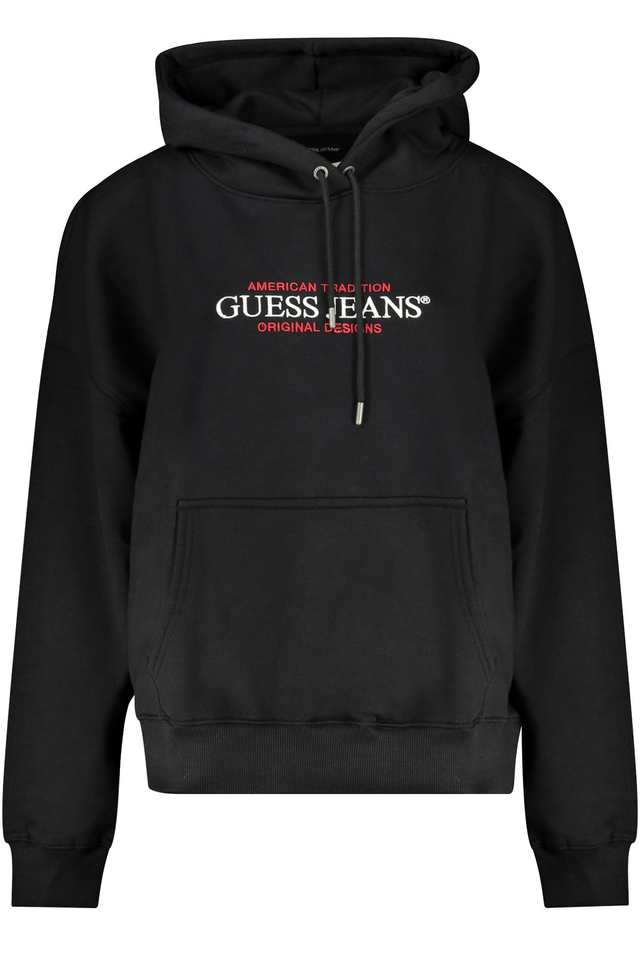 GUESS JEANS FELPA SENZA ZIP DONNA NERO