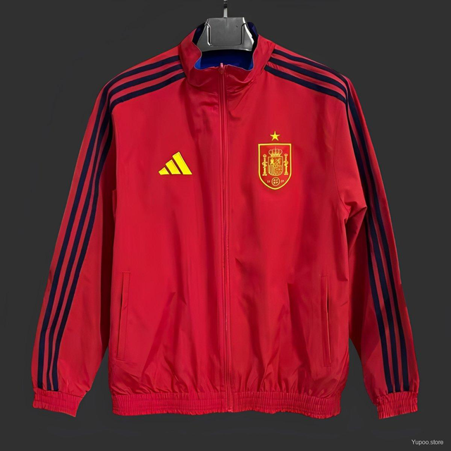 Cortavientos rojo de España 2026 con cremallera