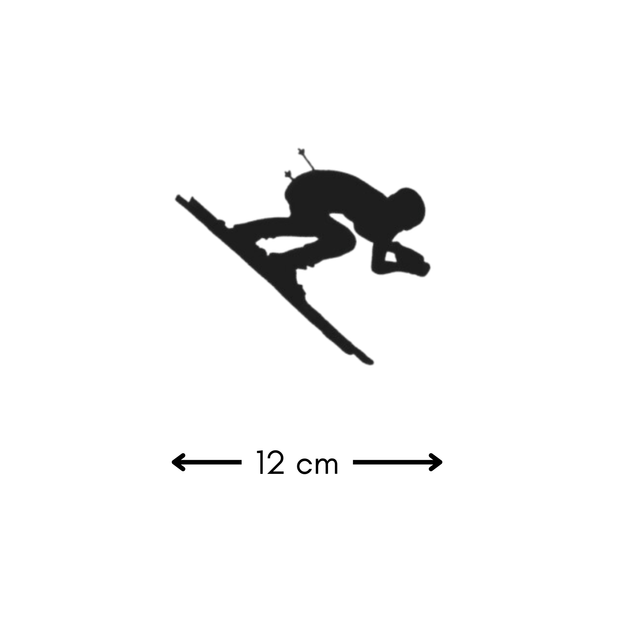 Décor skieur alpin