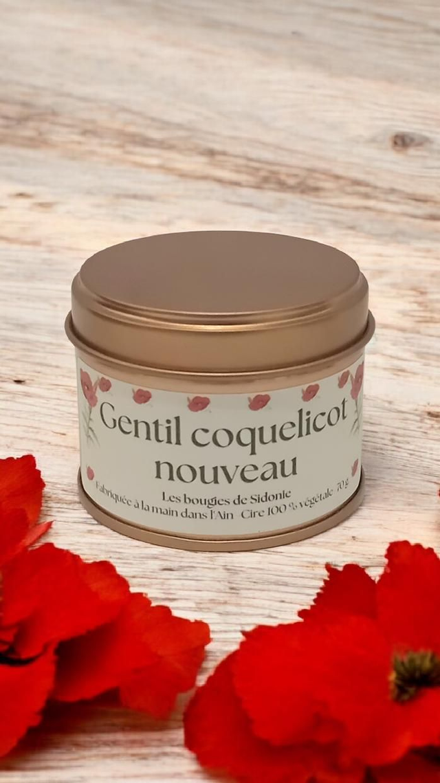 Coquelicot Boite ronde 70g