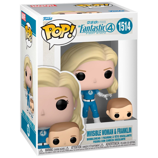 Funko - The Fantastic Four - Invisible Woman &amp; Franklin 9 cm POP!