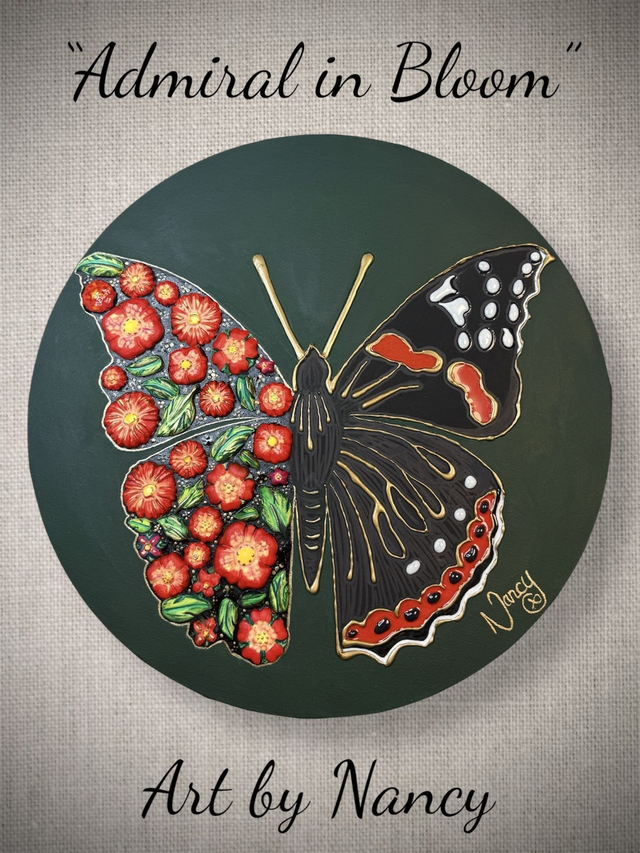 “Admiral in Bloom” - Art by Nancy 