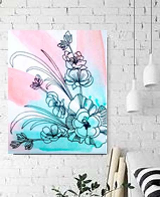 Flower Line Art 4 -Print