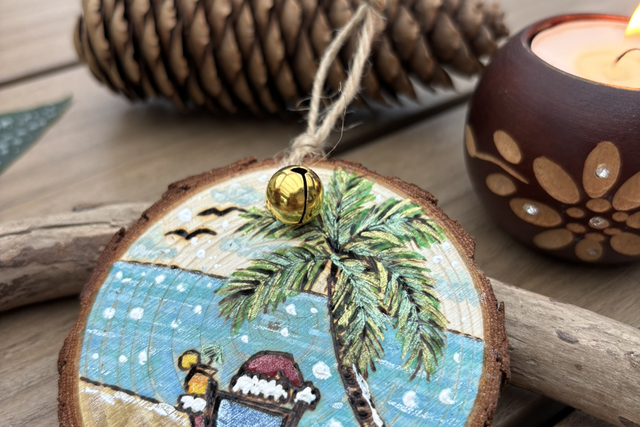 Boule de Noël Pere Noël & son cocktail 