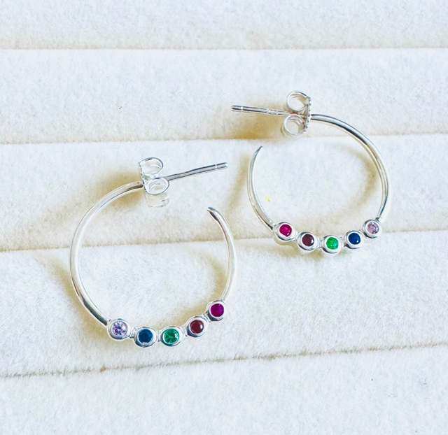 Argola Colors média 