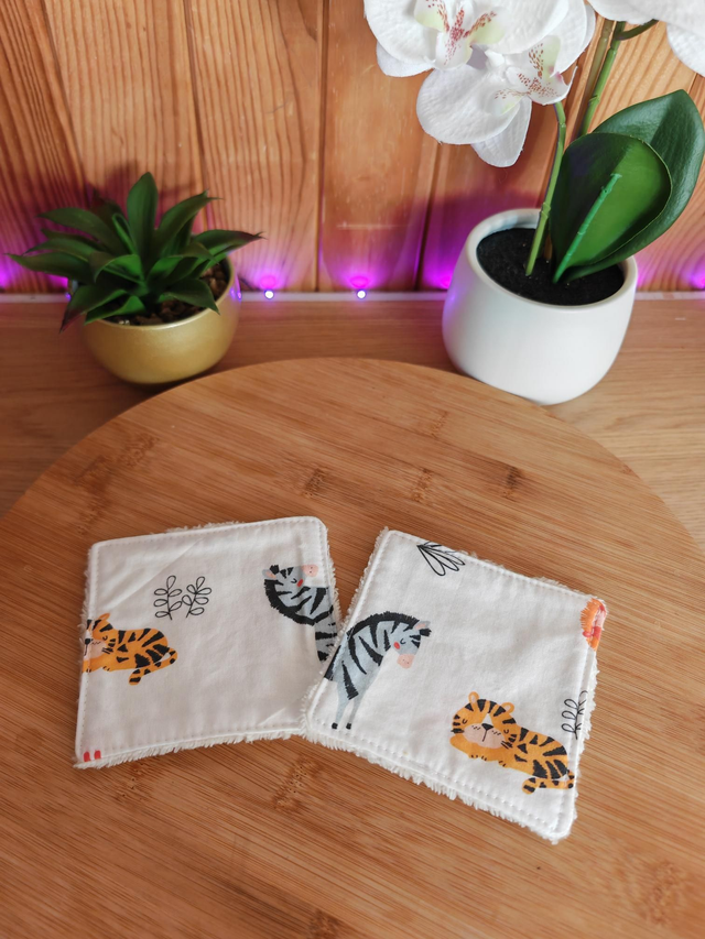 Lot lingettes zèbre 