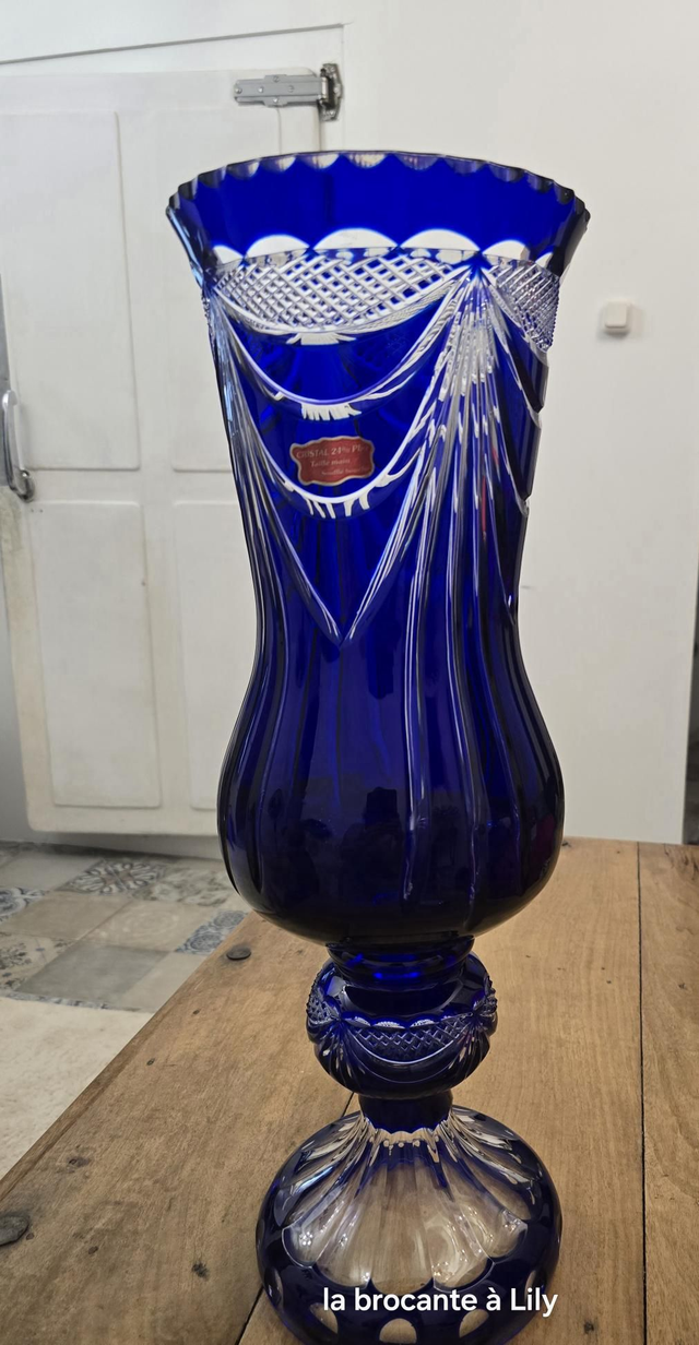 Grand vase en cristal 