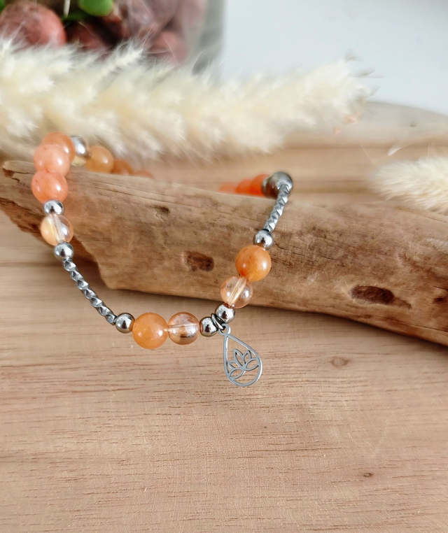 A Bracelet "Élan" Aventurine orange