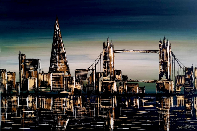 ‘Tower Bridge at Night’ Original Painting