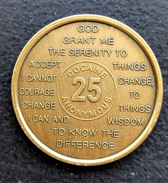 25 jaar metal coin
