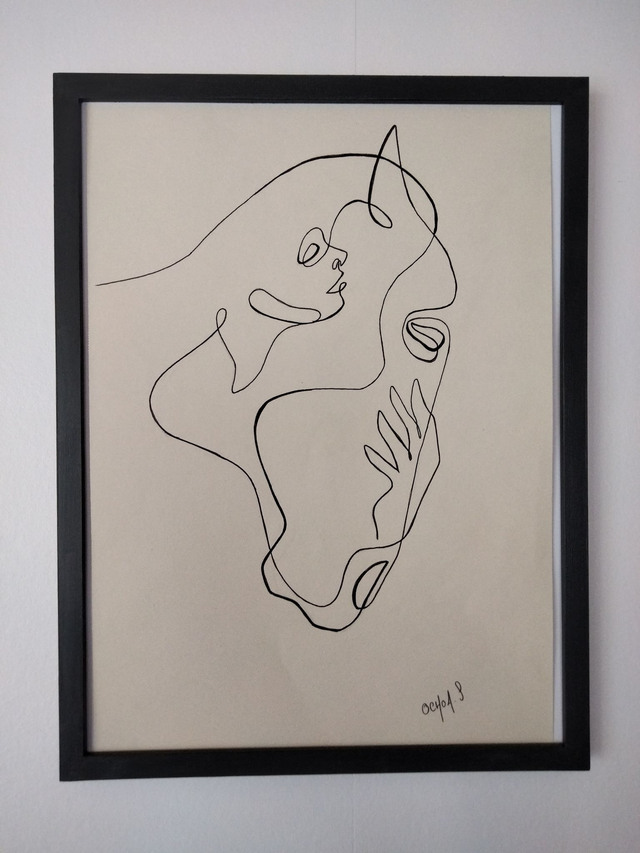 femme cheval  Format A3