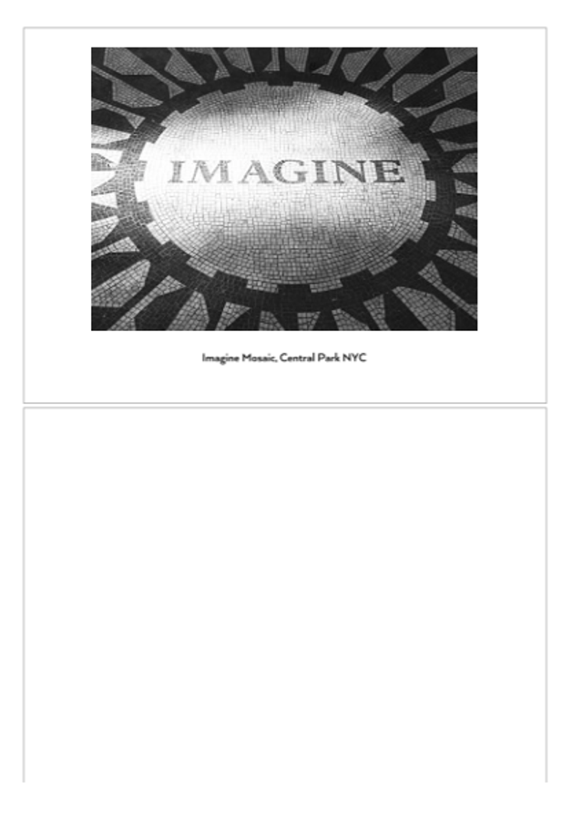 Imagine mosaic luxury notecard