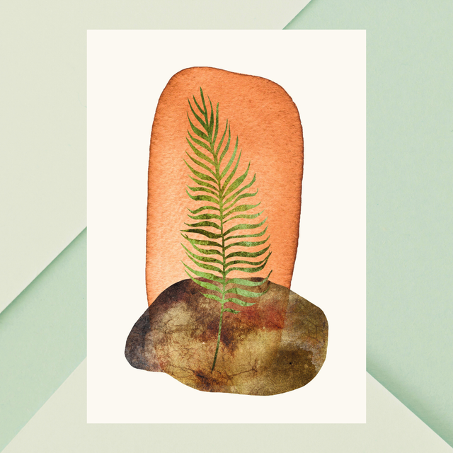 Impression Feuille Botanique Minimaliste - Décoration Murale Élégante / Minimalist Botanical Leaf Print - Elegant Wall Decor