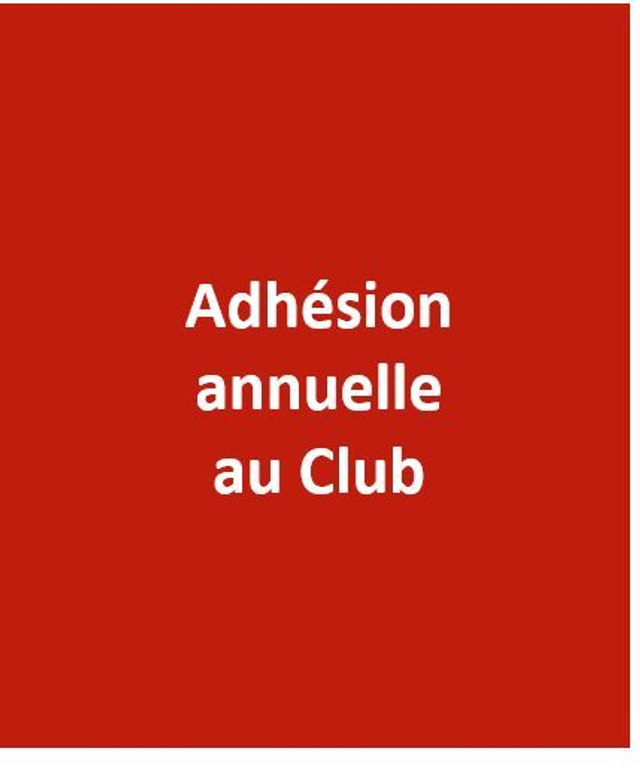 Adhésion au Club 2025/26 seule (pour ceux ayant déjà leur licence) 