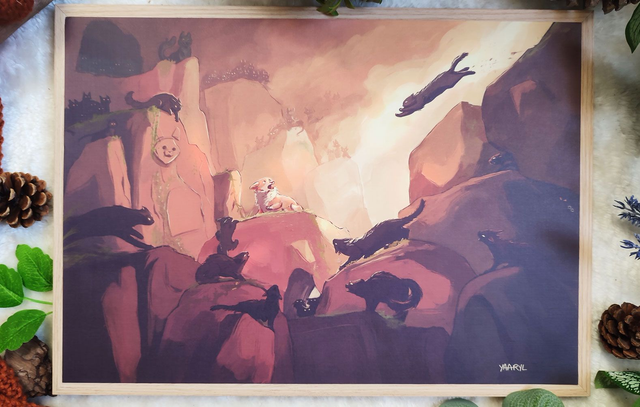 Tirage Premium A3 Corgi vs Criminous