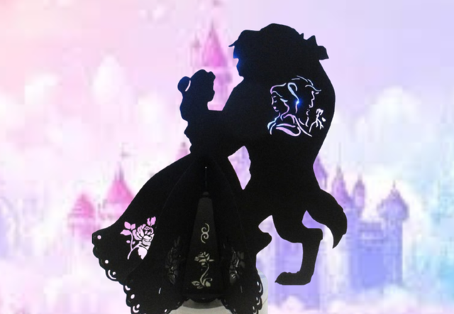 Lanterne La belle & la bête