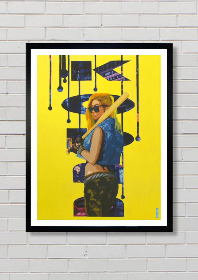 LA CITÉ DES LUMIÈRES / Peinture sur format papier