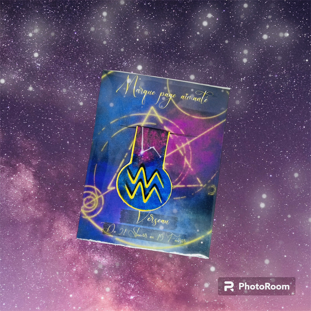 Marque page magnétique Verseau