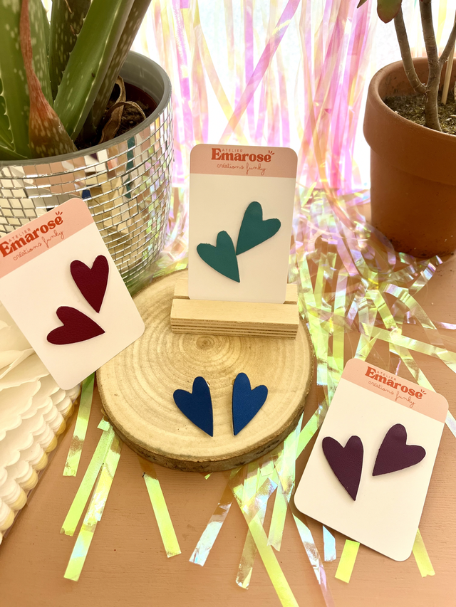 Puces d’oreilles cœur 