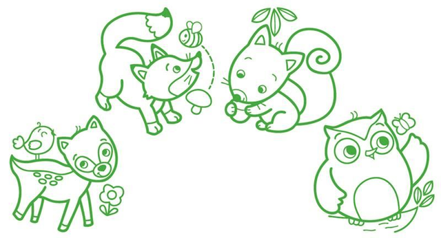 Aladine Stampo Baby Waldtiere